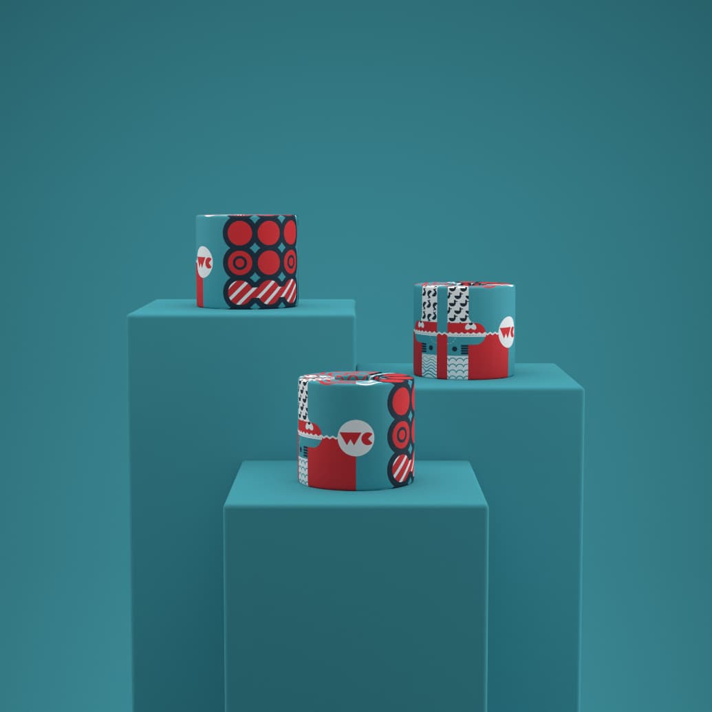 WC 100% Recycled Toilet Paper Green